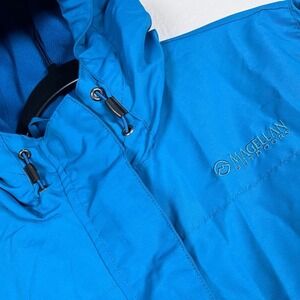 Magellan Outdoors Rain Jacket Hooded Lightweight Blue Women's‎ L